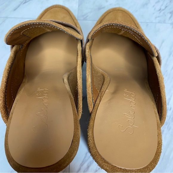 Splendid Vina Brown Suede Heeled Platform Clog 7 1/2 M - Picture 13 of 15